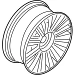 FL7Z1007E - : Wheel, Alloy for Lincoln: Navigator Image