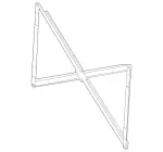 1676209200 - Cowl, Front Panel: Strut for Mercedes-Benz: GLE350, GLE450, GLE450e, GLE53 AMG, GLE580, GLE63 AMG S, GLS450, GLS580, GLS63 AMG, Maybach GLS600 Image