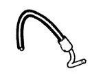 XR3Z3A713DA - Steering: Lower Return Hose for Ford: Mustang Image
