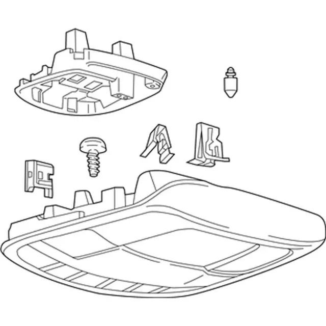 DS7Z54519A70ES - Body: Overhead Console for Ford Image