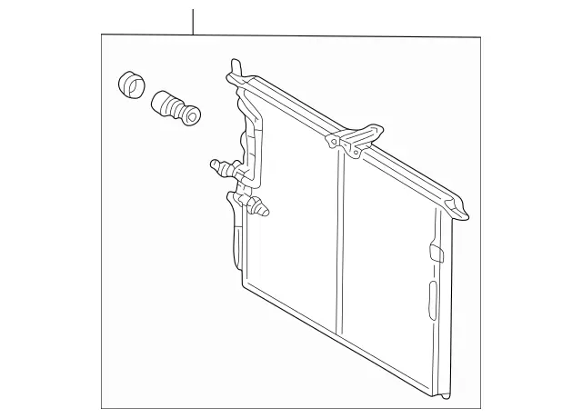 4635000454 - HVAC: Condenser Assembly for Mercedes-Benz Image