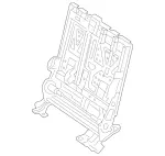 2929208102 - Rear Seat: Backrest Frame for Mercedes-Benz Image