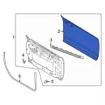 M2DZ9820200A - Body: Door Outer Panel for Ford: Bronco Image