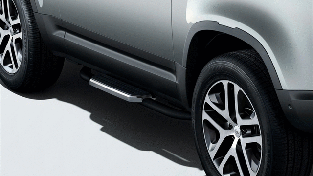 VPLEP0391 - Exterior: Fixed Side Steps - 90 for Land Rover: Defender 110, Defender 90 Image