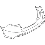 KS7Z17K835SAPTM - Body: Bumper Cover for Ford: Fusion, Police Responder Hybrid, SSV Plug-In Hybrid Image