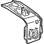 3R3Z8A082AA - : Recovery Tank Mount Bracket for Ford Image