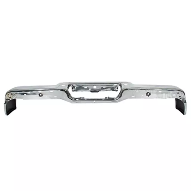 Autosdepo Rear Bumper Face Bar Black For Ford F150 Flareside 2004-2009 No Sensor Holes