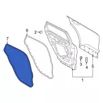 LJ6Z78253A10F - : Weather-Strip On Body for Ford Image