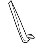 6L9Z7829039AAPTM - Body: Lower Molding for Mercury: Mountaineer Image