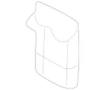 2208850423 - Attachment Parts: Cover for Mercedes-Benz: S430, S55 AMG Image