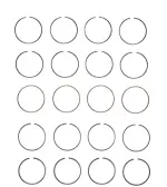 M40134STD - : Engine Piston Ring Set for Enginetech Image