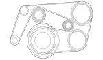 139977492 - : V-Belt for Mercedes-Benz Image