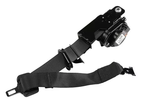 Jet Black Passenger Seat Belt with Retractor and Pre-Tensioner - GM (19301475)