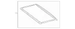 2047840109 - Sliding Sunroof: Molding for Mercedes-Benz Image