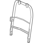 F67Z1061019BA - Body: Seat Back Frame for Ford: Explorer, Explorer Sport, Explorer Sport Trac Image