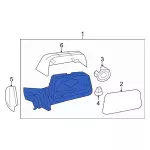 BT4Z17682JA - Body: Power Mirror for Ford: Edge Image