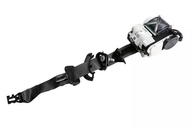 Jet Black Driver Seat Belt with Retractor and Pre-Tensioner - GM (19331697)