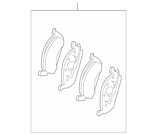 4206604 - : Disc Brake Pad Set for Mercedes-Benz Image