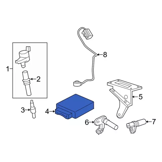7U7Z12A650DSB - Electrical: ECM for Ford Image