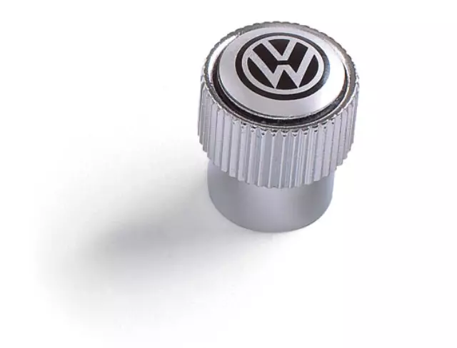 ZVW355005A - Wheels: Valve Stem Caps - Black On Silver for Volkswagen Image