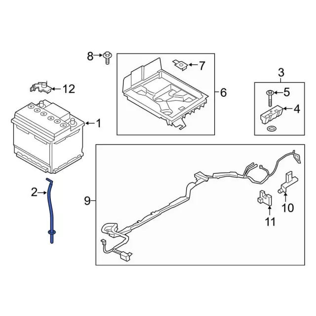 Tube Ventilation - Ford (FV6Z-10A818-B)