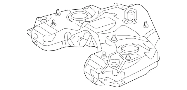 1664705801 - Fuel System: Fuel Tank for Mercedes-Benz: GL450, GL550, GL63 AMG, GLS450, GLS550, GLS63 AMG Image image