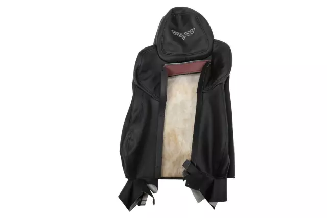 Part# 19293232 Ebony Driver Seat Back Cover with Hydro Blue Stitching - GM (19293232)