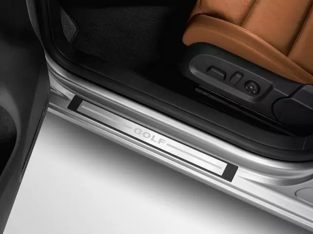 Door Sill Protection Trim With Logo - Front - Volkswagen (5K3-071-303)