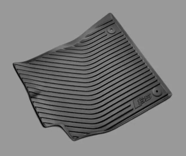A5, S5 Cabriolet (2010-2011) & Coupe/Sportback (2009-2017) All-Weather Floor Mats Set, Front - Black - Audi (8T1-061-221-A-041)