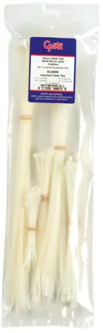 836506 - : Nylon Cable Ties, Cable Tie Assortment, White for Grote Lighting Image