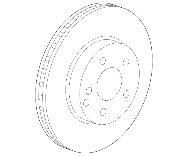 421221264 - Brake System: Compound Brake Disc for Mercedes-Benz: C350e, C400, C43 AMG, C450 AMG, E300, E350 Image
