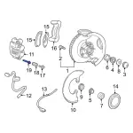 F5AZ2B296A - Brakes: Caliper Mount Pin for Ford: Crown Victoria, E-150 Econoline, E-150 Econoline Club Wagon, Explorer, Explorer Sport, Explorer Sport Trac, F-150, Ranger | Lincoln: Town Car | Mercury: Grand Marquis, Mountaineer Image