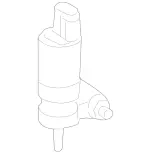2048660521 - Windshield Washer System, Emergency Equipment: Pump for Mercedes-Benz: GLK250, GLK350 Image