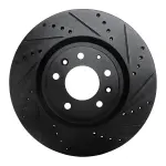 63380043R - : DFC Brake Rotor - Drilled and Slotted - Black for DYNAMIC FRICTION Image