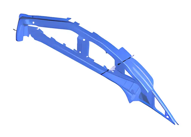 CK4Z6127946E - Body: Roof Side Rail Reinforcement for Ford Image