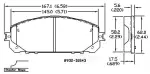 13054348 - : Disc Brake Pad Set for OmniParts Image
