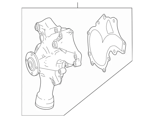 1562000201 - Cooling System: Engine Water Pump for Mercedes-Benz Image