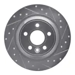 63111022R - : DFC Brake Rotor - Drilled and Slotted - Silver for DYNAMIC FRICTION Image