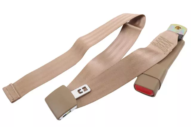Medium Beige Front Center Seat Belt with Retractor - GM (12477769)