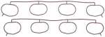 MS19639 - : Engine Intake Manifold Gasket Set for Mahle Image