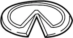 908905DA0A - Body: Emblem for Infiniti Image