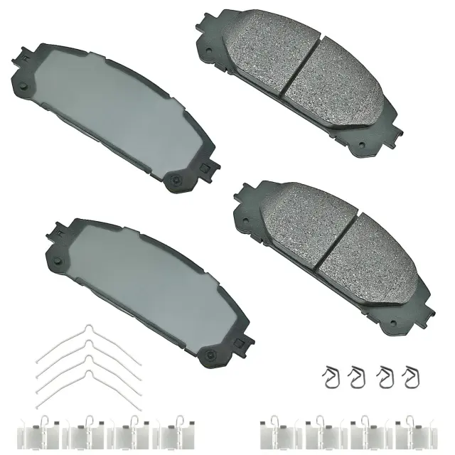 ACT1324A - Brake: Akebono ProACT Ultra Premium Ceramic Disc Brake Pad Kit for AKEBONO Image