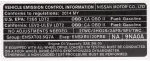 148059NA0A - Body: Emission Label for Nissan Image