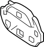 628664AM0B - : Emblem Mount Bracket for Infiniti Image