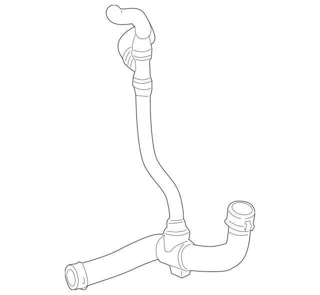 1715010682 - Cooling System: Lower Hose for Mercedes-Benz Image