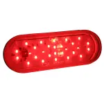 G6012 - : Hi Count® Oval LED Stop Tail Turn Light, Red w/ Clear Lens for Grote Lighting Image
