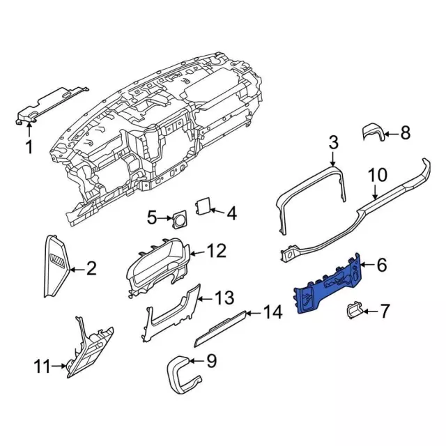 ML3Z15042C74CA - : Lower Trim for Ford: F-150 Image