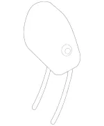 24697015008R26 - Body: Headrest for Mercedes-Benz Image