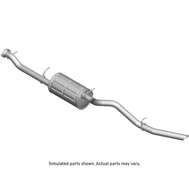 25811688 - Exhaust: Muffler for Chevrolet: Silverado 2500 HD, Silverado 3500 HD | GMC: Sierra 2500 HD, Sierra 3500 HD Image