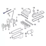 F1UZ6750A - Engine: Dipstick for Ford: E-150 Econoline, E-150 Econoline Club Wagon, E-250 Econoline, E-350 Econoline, E-350 Econoline Club Wagon Image
